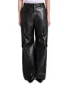 Kate Barton Draped Knee High Rise Pants In Black