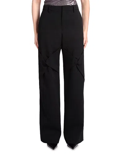Kate Barton Draped Knee Pants In Black