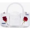 Kate Barton Floating Rose Bag In Transparent