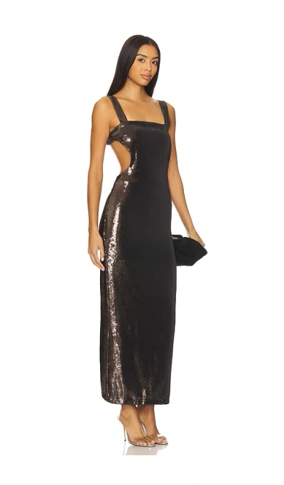 Kate Barton Hazel Cut-out Maxi Dress In Black