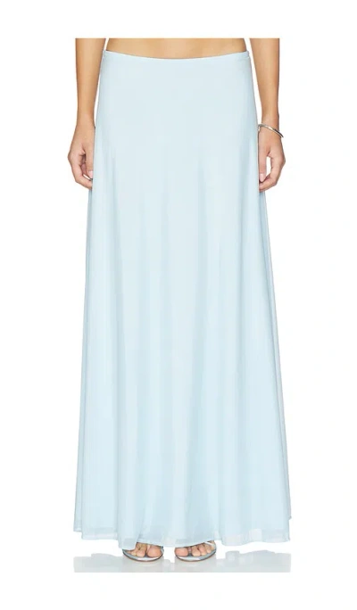 Kate Barton Jersey Circle Skirt In Blue