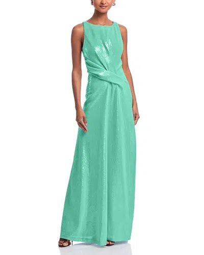 Kate Barton Kate Sequinned Maxi Dress In Green