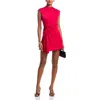 Kate Barton Draped Mini Dress In Red