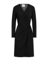 Kate By Laltramoda Woman Midi Dress Black Size 8 Polyester, Elastane
