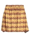 Kate By Laltramoda Woman Mini Skirt Orange Size L Polyester In Orange