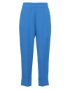Kate By Laltramoda Woman Pants Bright Blue Size 4 Polyester, Elastane