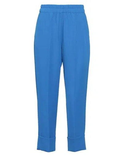 Kate By Laltramoda Woman Pants Bright Blue Size 4 Polyester, Elastane