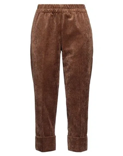 Kate By Laltramoda Woman Pants Brown Size 12 Polyester, Polyamide, Elastane