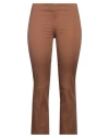 Kate By Laltramoda Woman Pants Brown Size 4 Cotton, Elastane In Brown
