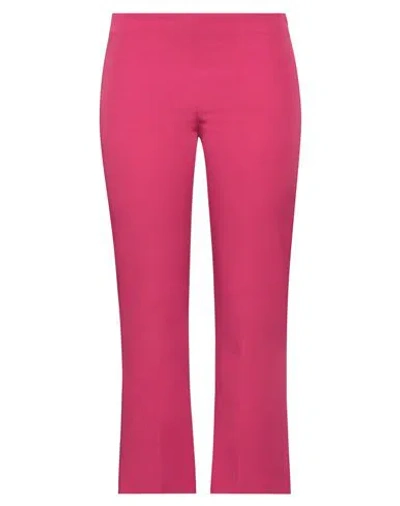 Kate By Laltramoda Woman Pants Fuchsia Size 12 Polyester, Elastane In Pink