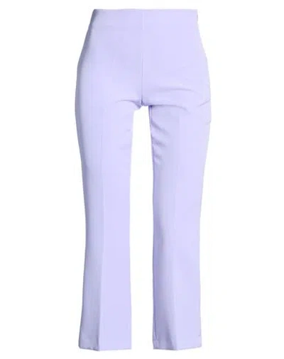 Kate By Laltramoda Woman Pants Lilac Size 2 Polyester, Elastane In Purple