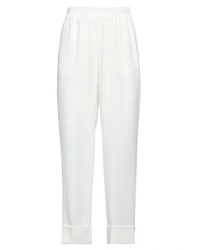 Kate By Laltramoda Woman Pants White Size 10 Polyester, Elastane