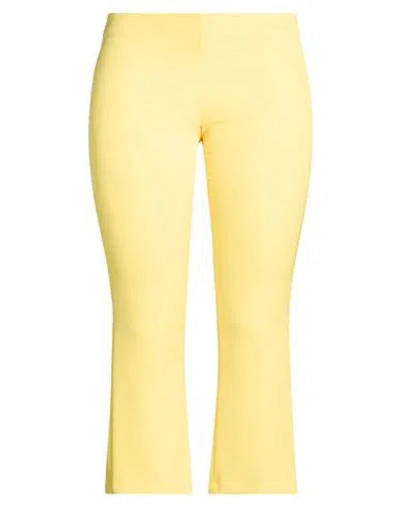 Kate By Laltramoda Woman Pants Yellow Size 10 Polyester, Elastane
