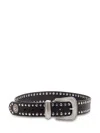 Kate Cate Chic Belt With Decorative Hardware In Black