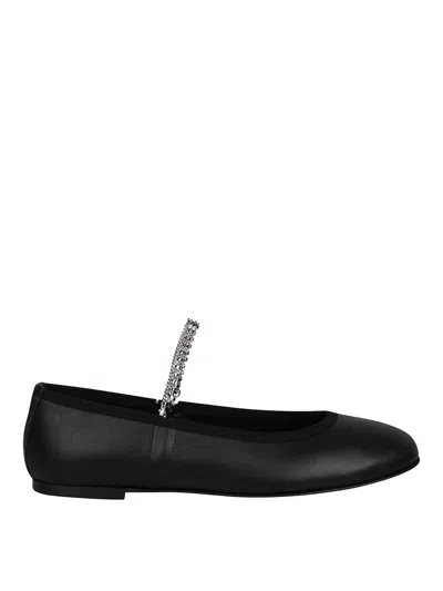 KATE CATE JULIETTE LEATHER BALLET FLATS
