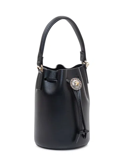 Kate Cate Mini Bucket Bag With Handle In Black