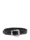 Kate Cate Tex Mex Braid Belt In Dark Brown