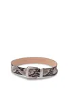 Kate Cate Python Buckle Leather Belt In Multi