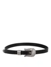 KATE CATE THIN KIM LEATHER BELT