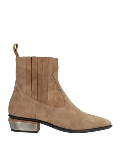 Kate Cate Woman Ankle Boots Sand Size 9 Leather In Beige