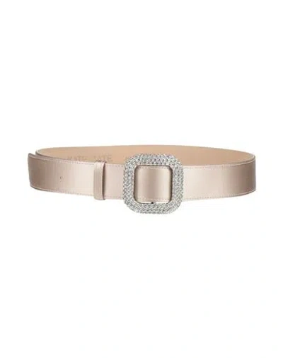 Kate Cate Woman Belt Beige Size 32 Textile Fibers