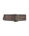 Kate Cate Woman Belt Brown Size 36 Leather, Metal In Brown