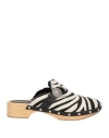 Kate Cate Woman Mules & Clogs White Size 7 Soft Leather In White