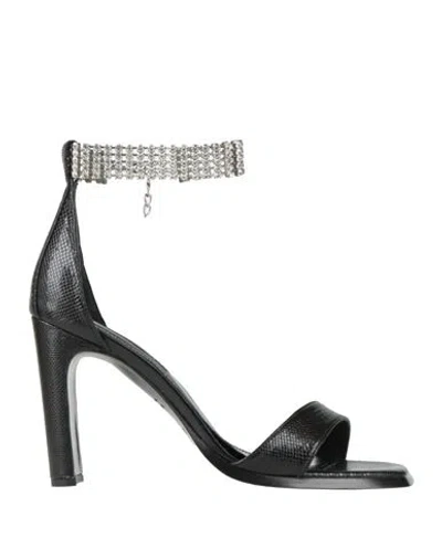 Kate Cate Woman Sandals Black Size 9 Leather