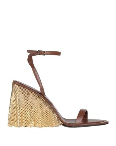 Kate Cate Woman Sandals Brown Size 9 Leather