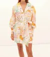 Kate Ford Ethelinda Utility Mini Dress In Multicolor In Multi