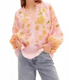 Kate Ford Ruellia Tassel Blouse In Mabel Pink In Pink