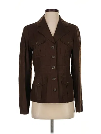 Pre-owned Kate Hill Blazer Jacket In Brown