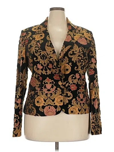 Pre-owned Kate Hill Blazer Jacket In Gold