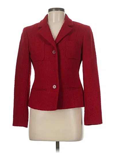 Pre-owned Kate Hill Blazer Jacket In Red