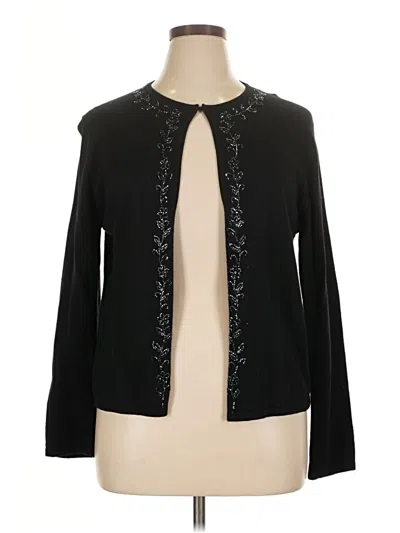 Pre-owned Kate Hill Cardigan Sweater In Black