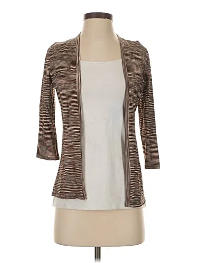 Pre-owned Kate Hill Cardigan Sweater In Brown