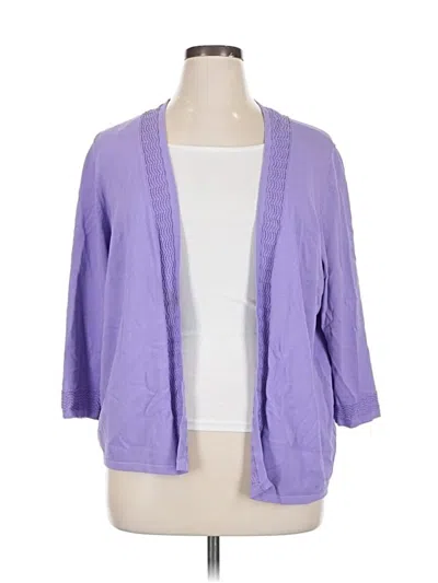 Pre-owned Kate Hill Cardigan Sweater In Purple