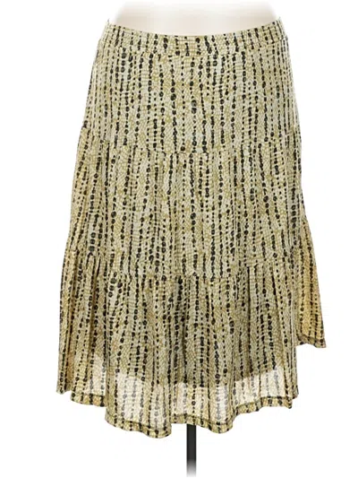 Pre-owned Kate Hill Casual Skirt In Gold