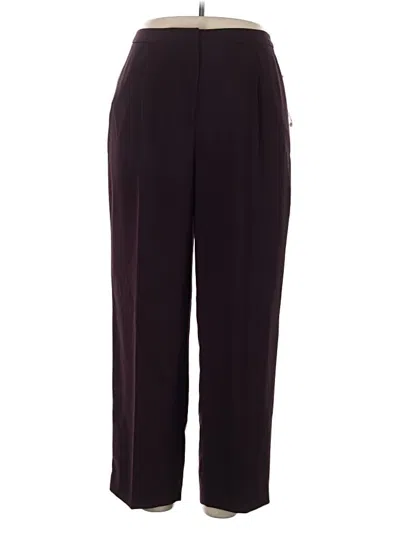 Pre-owned Kate Hill Dress Pants In Burgundy