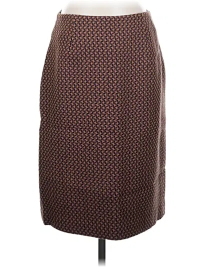 Pre-owned Kate Hill Formal Skirt In Brown