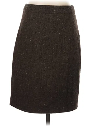 Pre-owned Kate Hill Formal Skirt In Brown