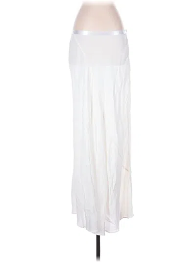 Pre-owned Kate Hill Formal Skirt In White