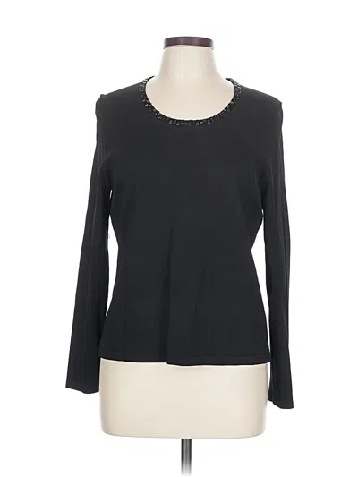 Pre-owned Kate Hill Pullover Sweater In Black