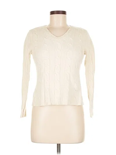 Pre-owned Kate Hill Pullover Sweater In White