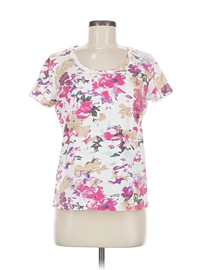 Pre-owned Kate Hill Short Sleeve T-shirt In White