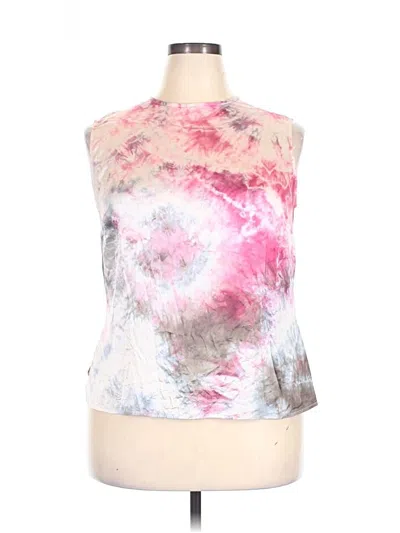 Pre-owned Kate Hill Sleeveless Top Pink Halter Neckline Tops