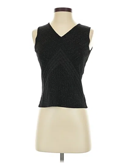 Pre-owned Kate Hill Sweater Vest In Black