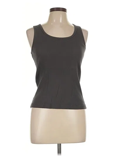 Pre-owned Kate Hill Tank Top Gray Strapless Neckline Tops
