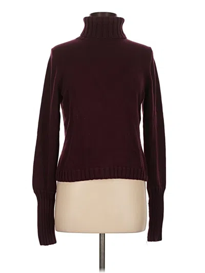 Pre-owned Kate Hill Turtleneck Sweater In Burgundy