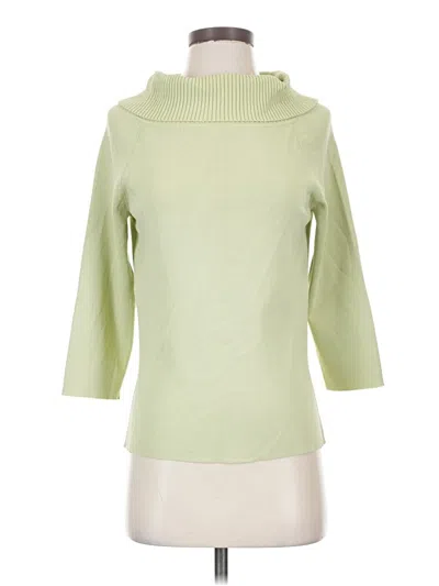Pre-owned Kate Hill Turtleneck Sweater In Green